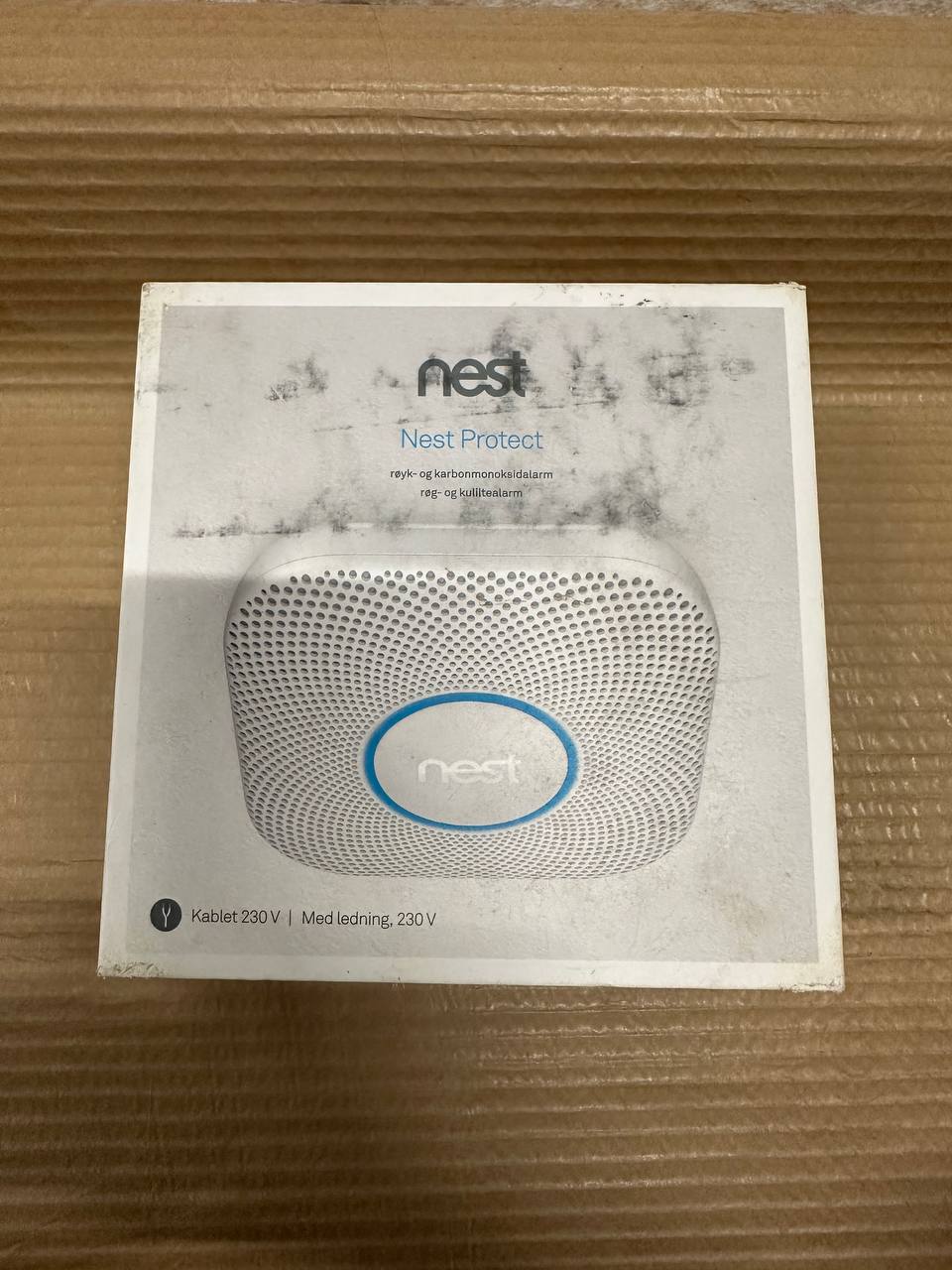 Nest Protect røyk- og karbonmonoksidalarm (230 V kablet versjon)