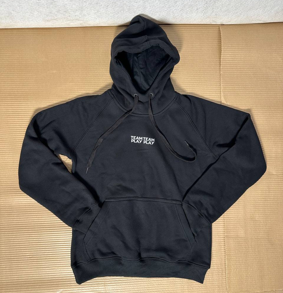 TEAM PLAY Hoodie / Hettegenser – Svart- LARGE