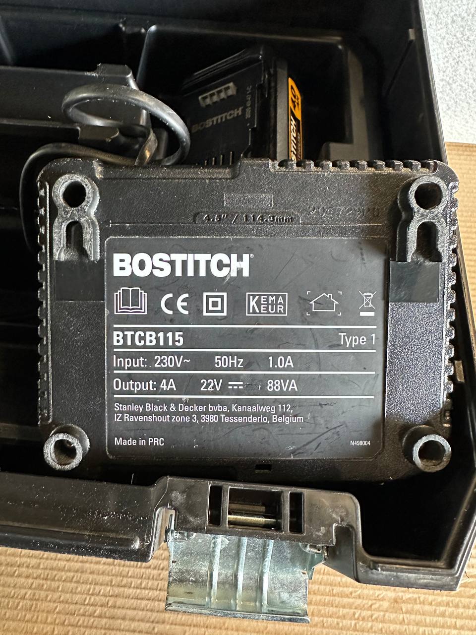 Bostitch BTCN120M2 Batteridrevet Dykkertpistol m/ 2 batterier og lader