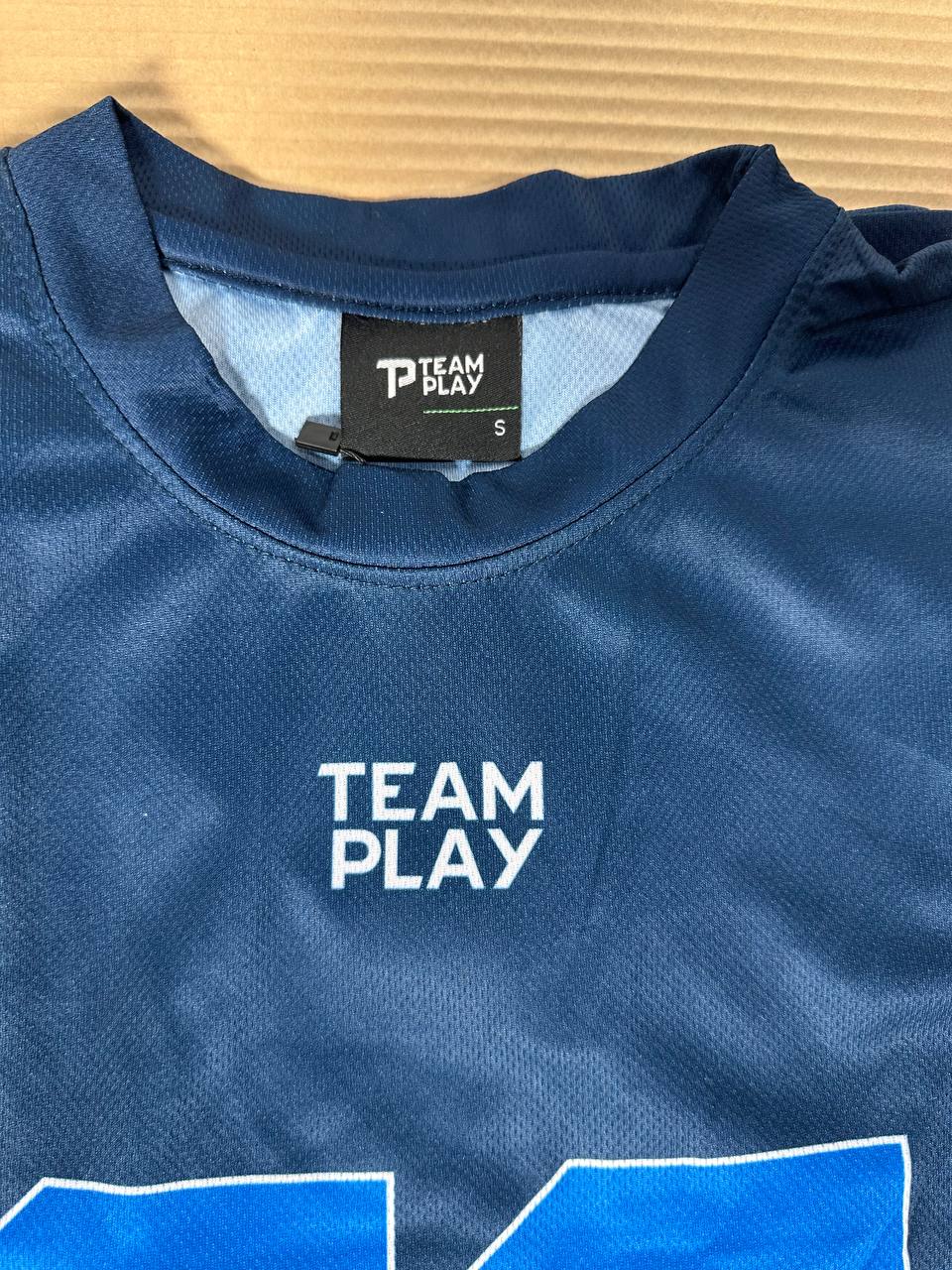 TEAM PLAY treningstrøye- mørkeblå med blå detaljer- Herre