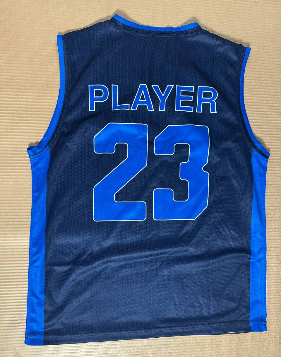 TEAM PLAY Vendbar baskettrøye marineblå/hvit- Herre