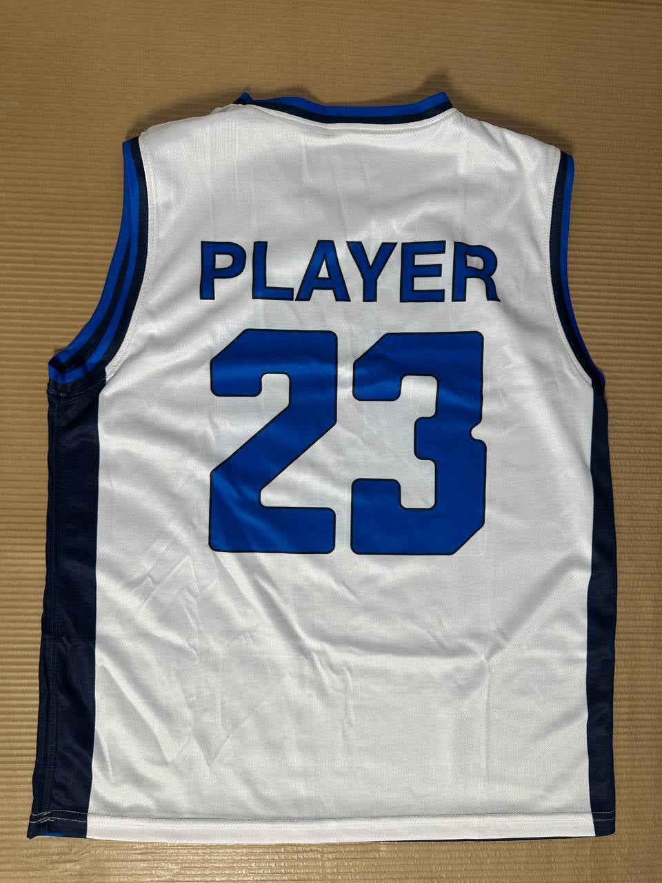 TEAM PLAY Vendbar baskettrøye marineblå/hvit- Herre