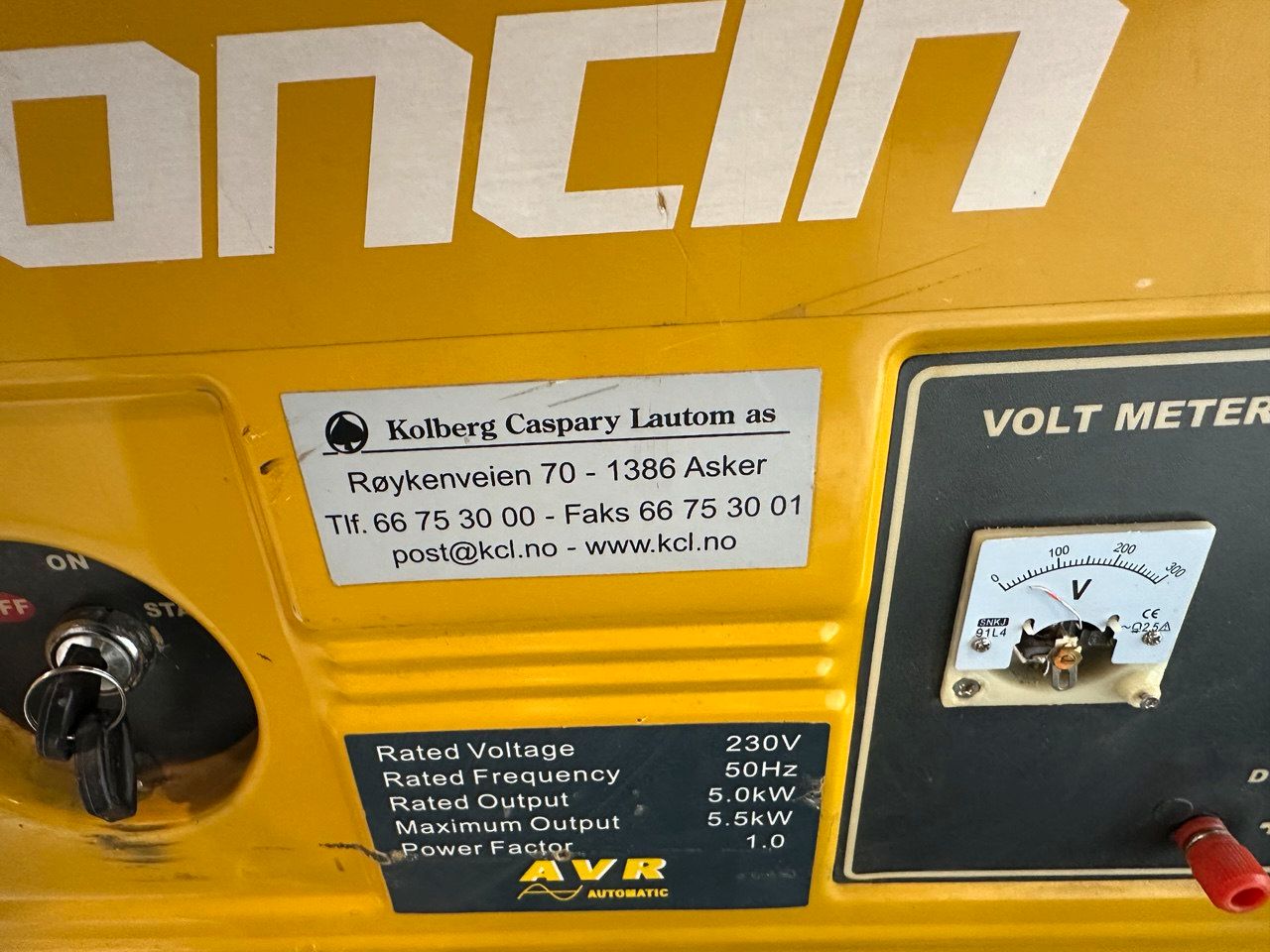 Loncin LC6500DDC Bensindrevet Strømaggregat
