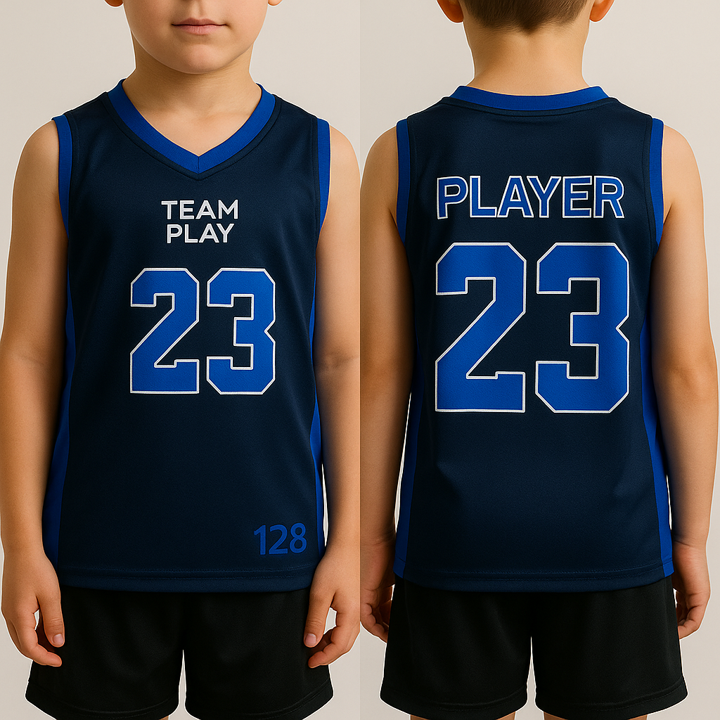 TEAM PLAY vendbar baskettrøye- Barn