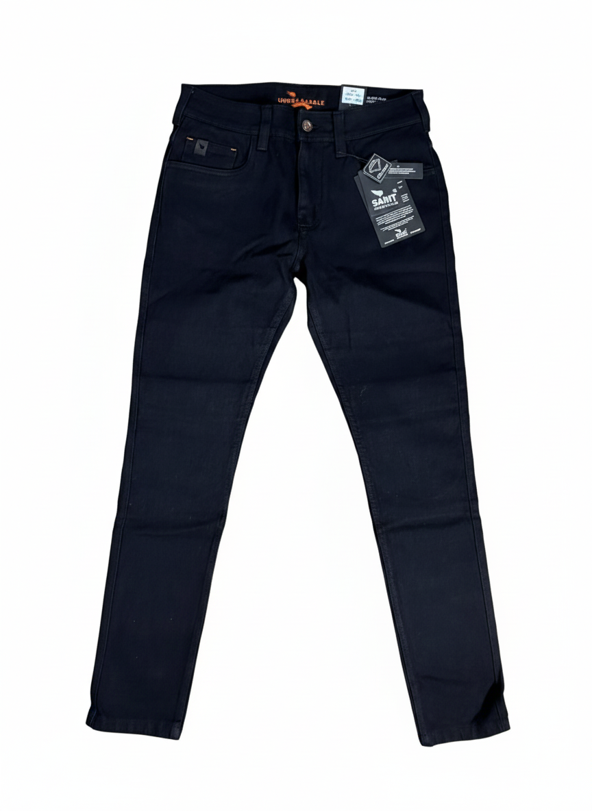 SAINT Unbreakable Slim Fit Jeans Blue/Black- Herre