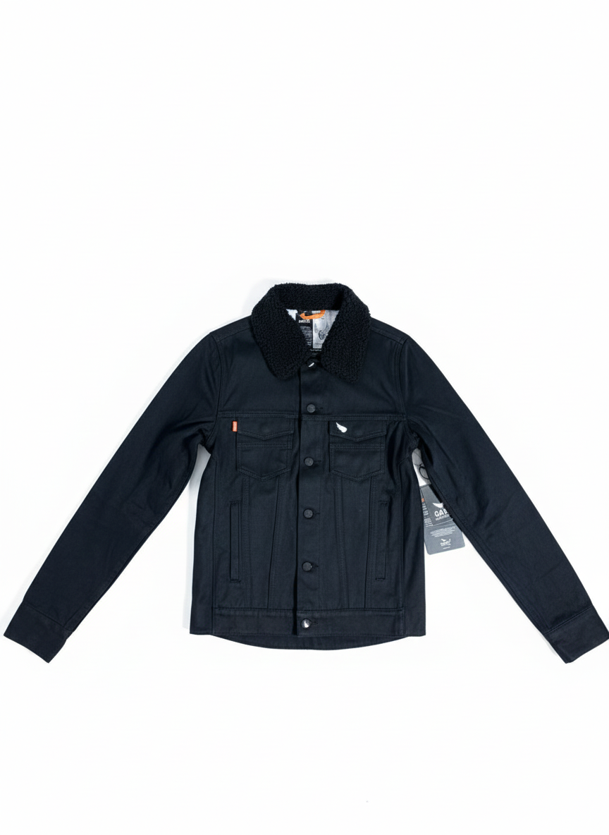 SA1NT Unbreakable Jacket Black m/ Sherling-krage- Herre