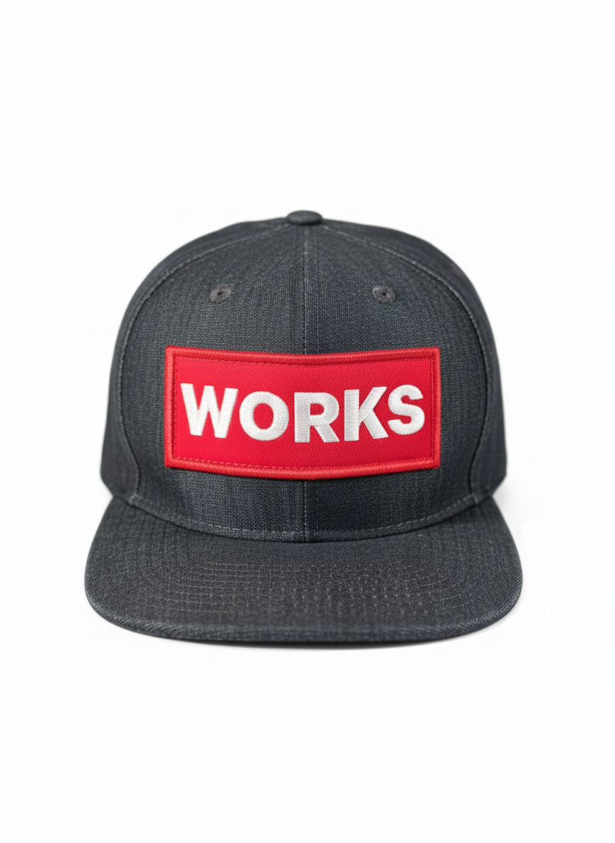 SA1NT Works Box Logo Snapback – Indigo