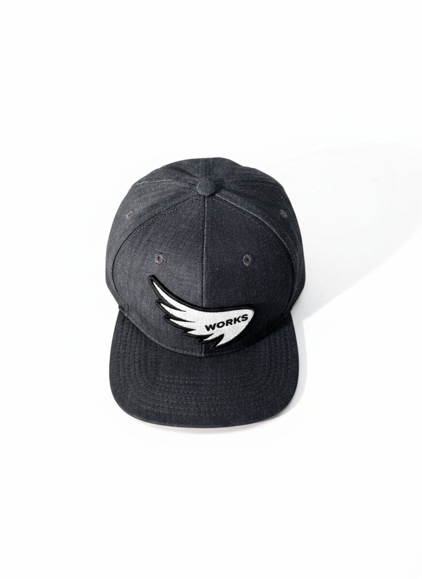 SA1NT Works Box Logo Snapback – Indigo