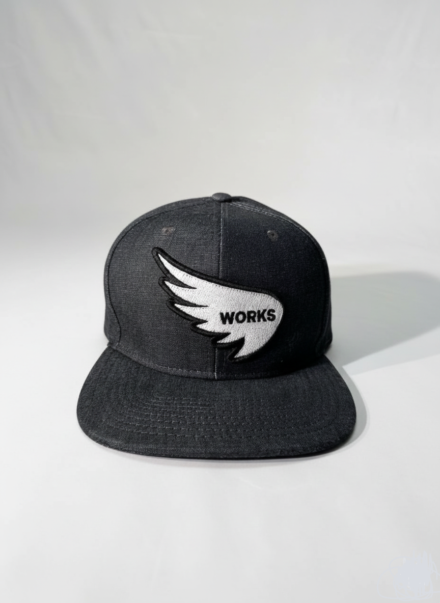 SA1NT Works Box Logo Snapback – Indigo