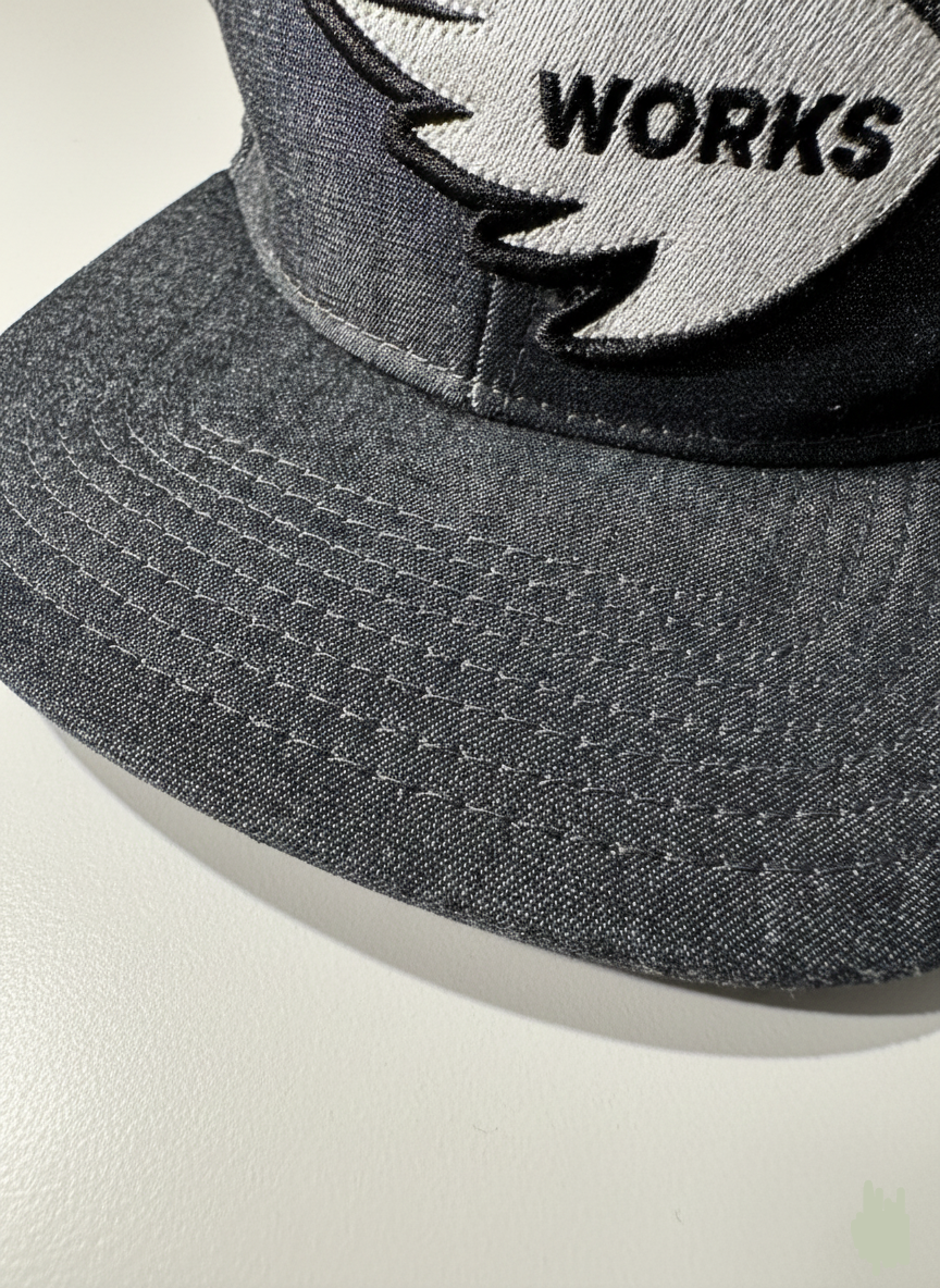 SA1NT Works Box Logo Snapback – Indigo