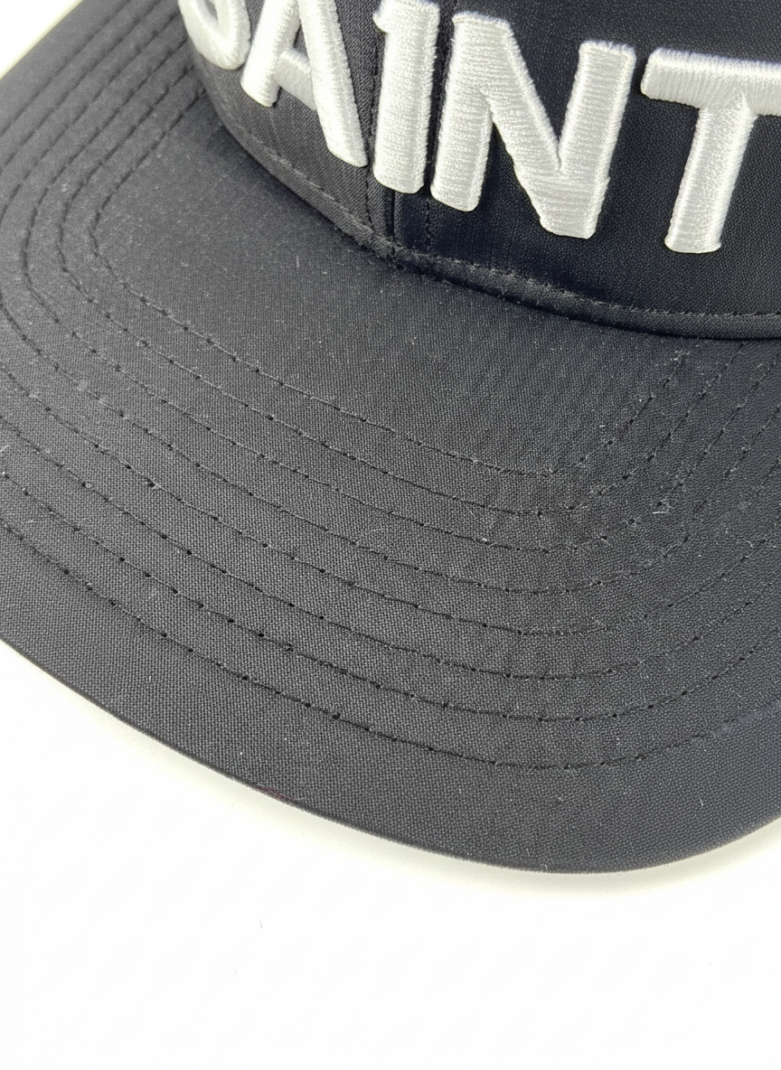 SA1NT Mesh Snapback Caps Black/White