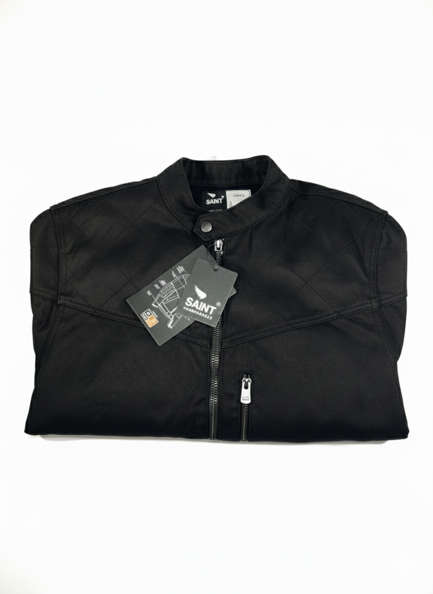 SA1NT Armoured Jacket Model 2  Black- Herre