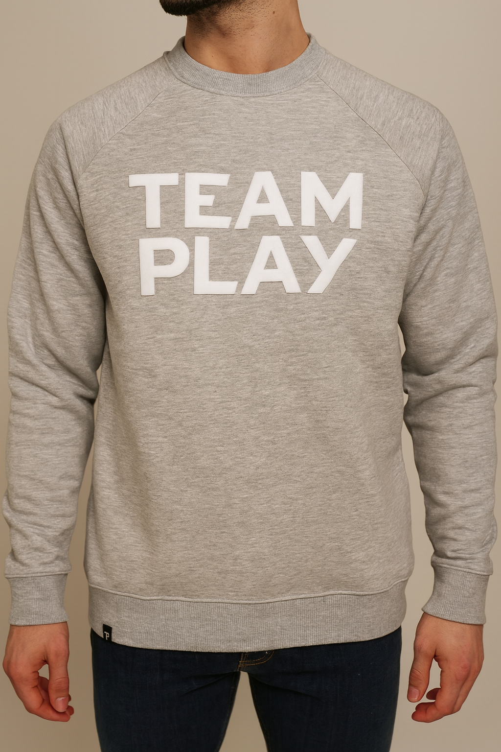 TEAM PLAY Grå Collegegenser- Herre
