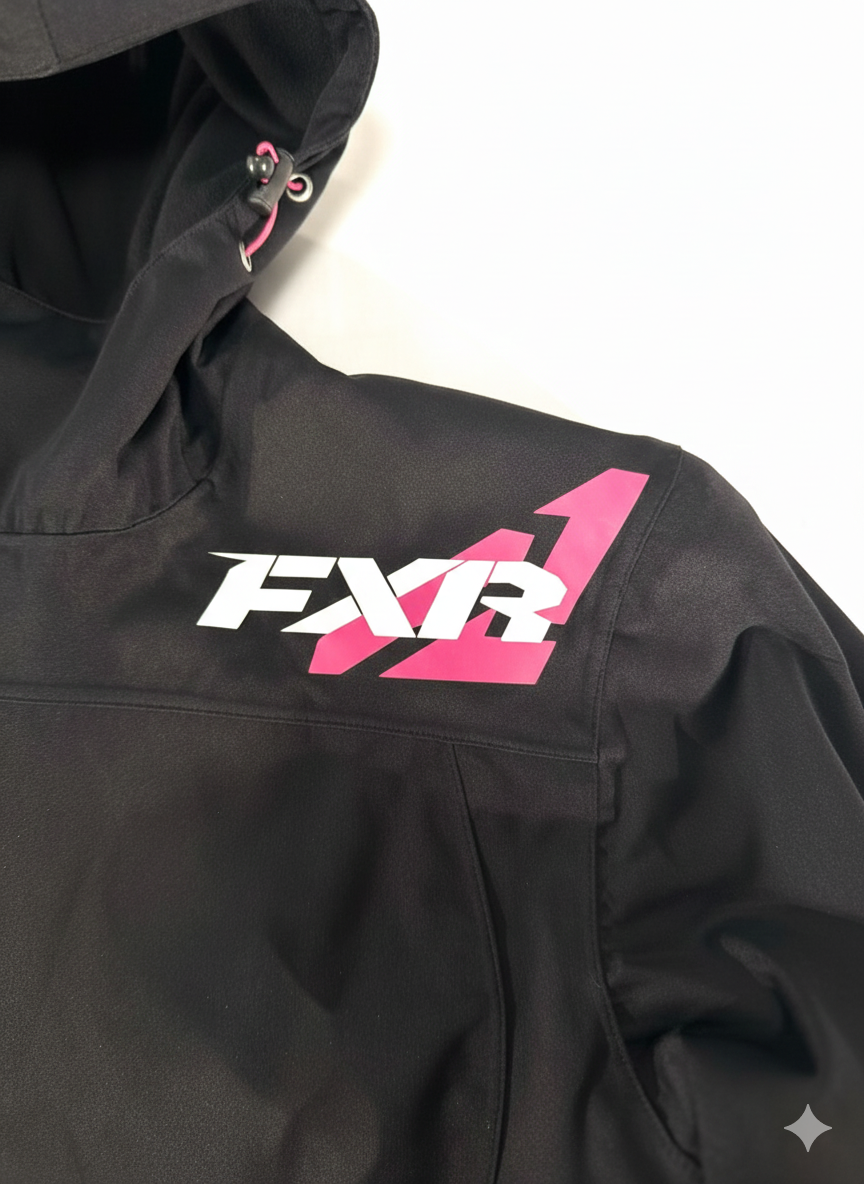 FXR W Diamond Dual-Laminate Jakke Black/Wineberry- Dame