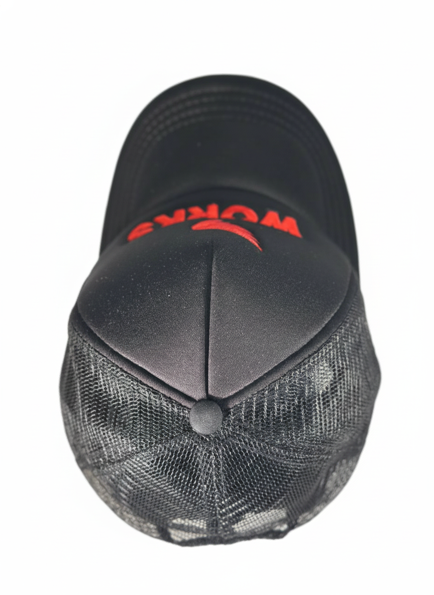 SA1NT Works Embroidery Trucker Cap Black