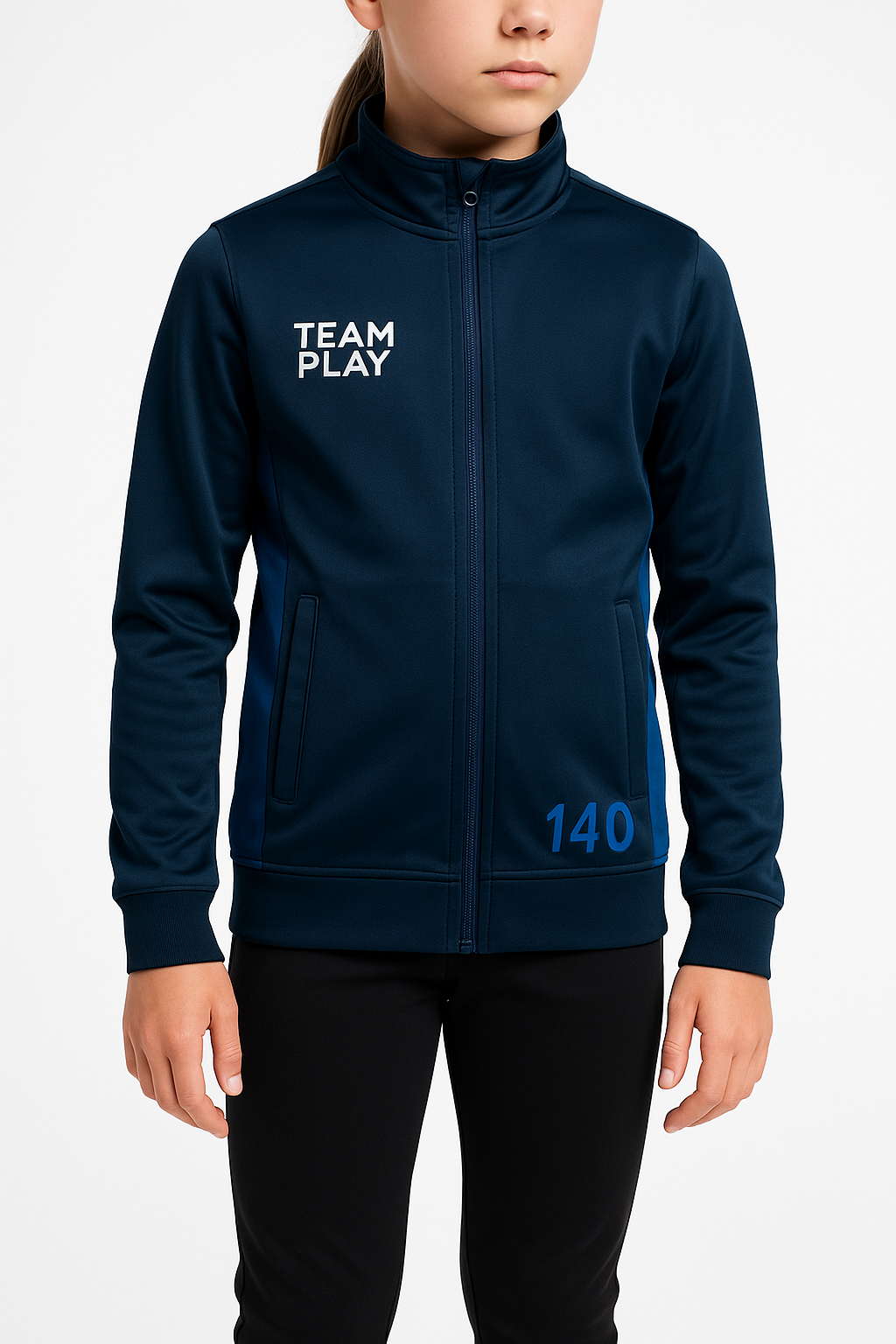 TEAM PLAY treningsjakke blå- Jente