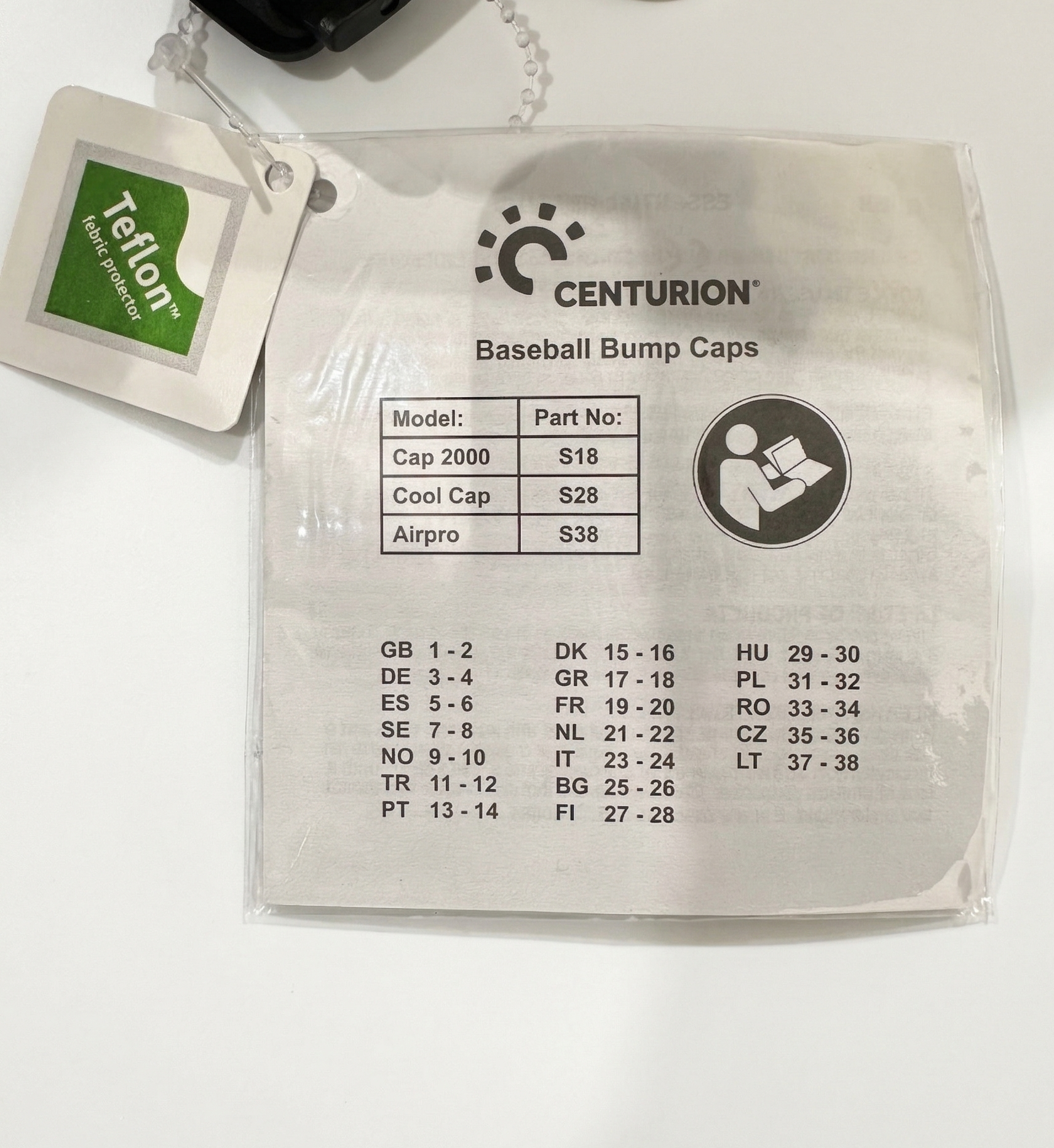 Centurion AirPro Bump Cap S38 høy synlighet