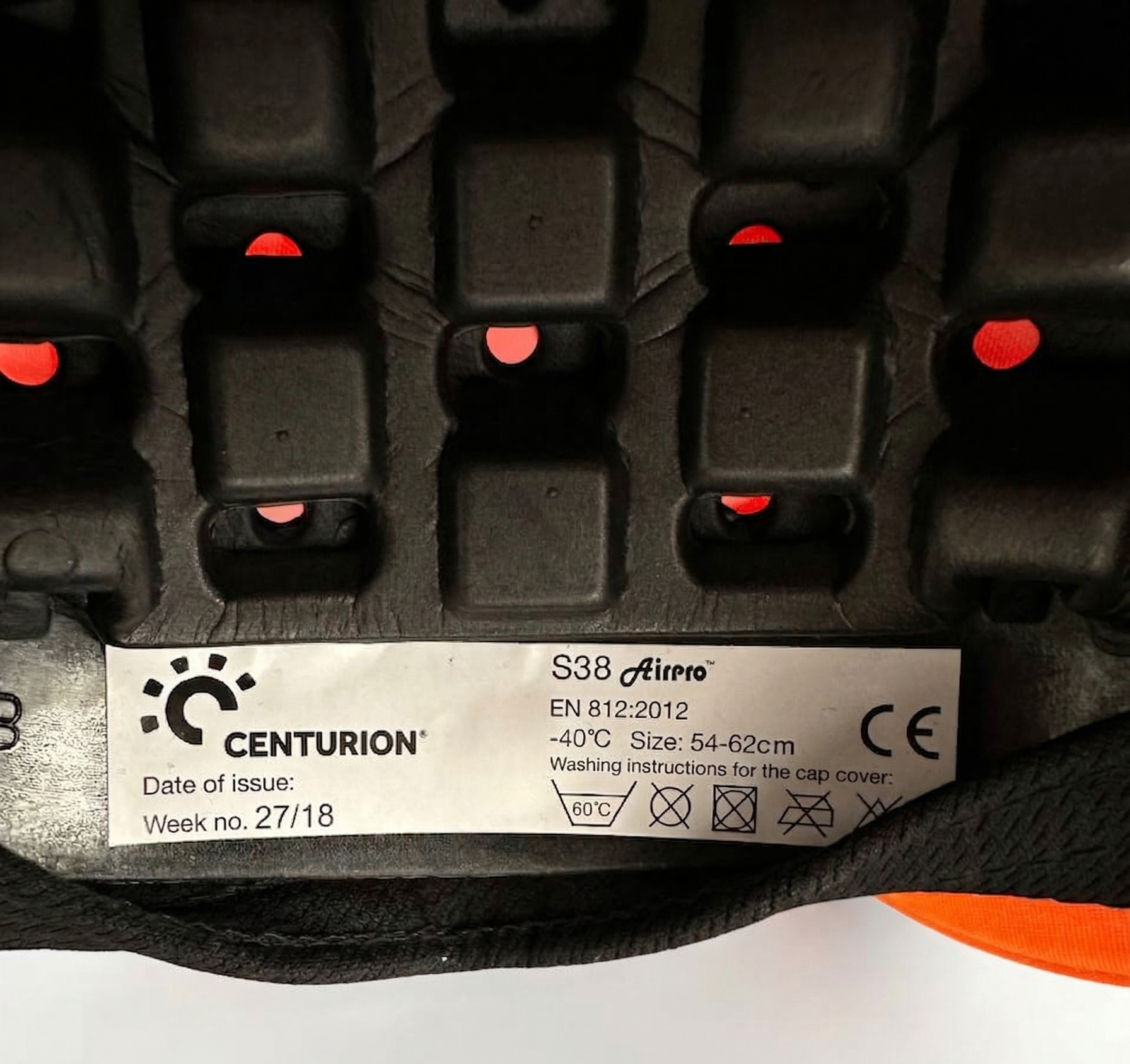 Centurion AirPro Bump Cap S38 høy synlighet