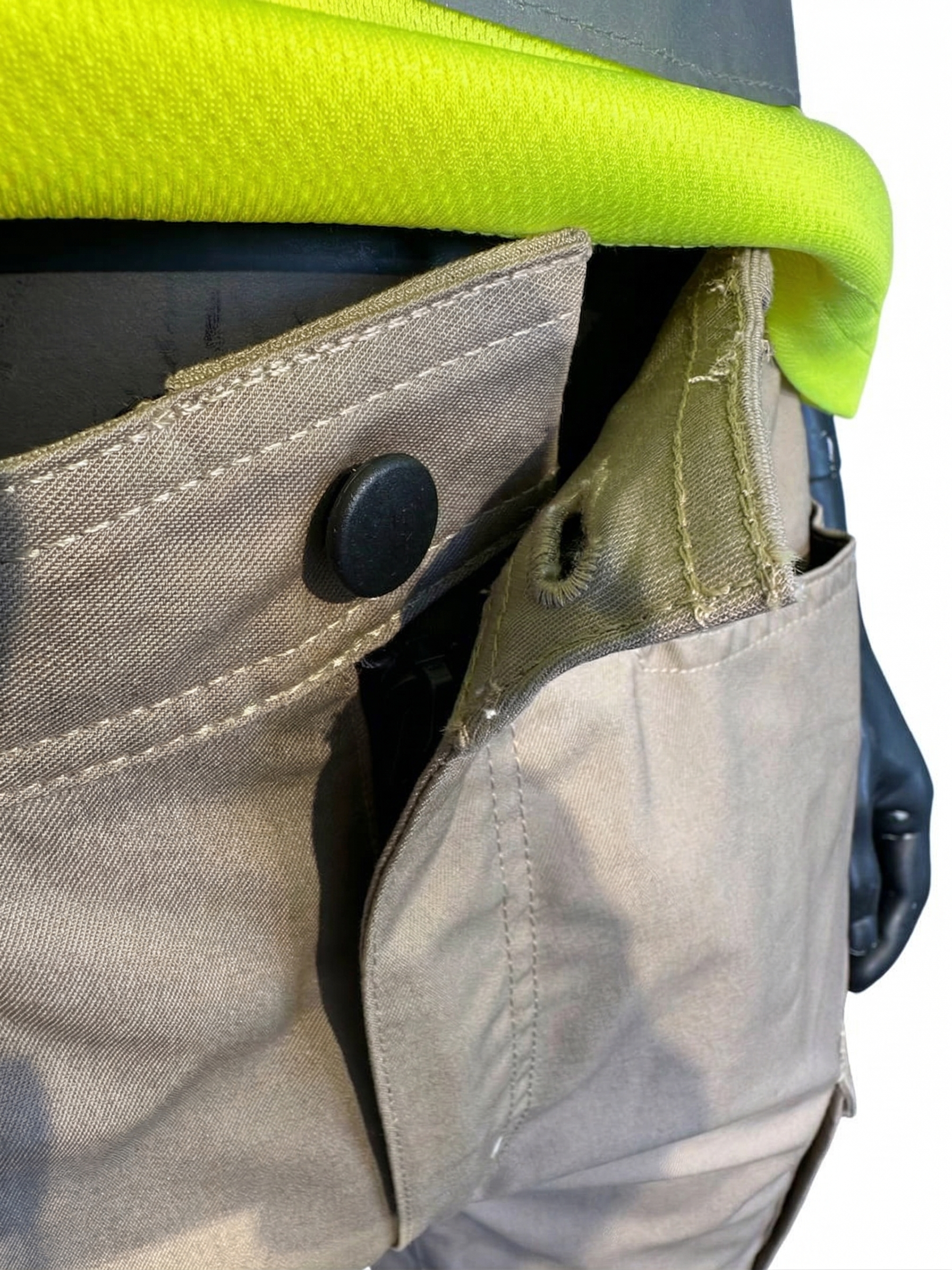 Würth MODYF Cetus arbeidsshorts – beige/antrasitt med cargolommer