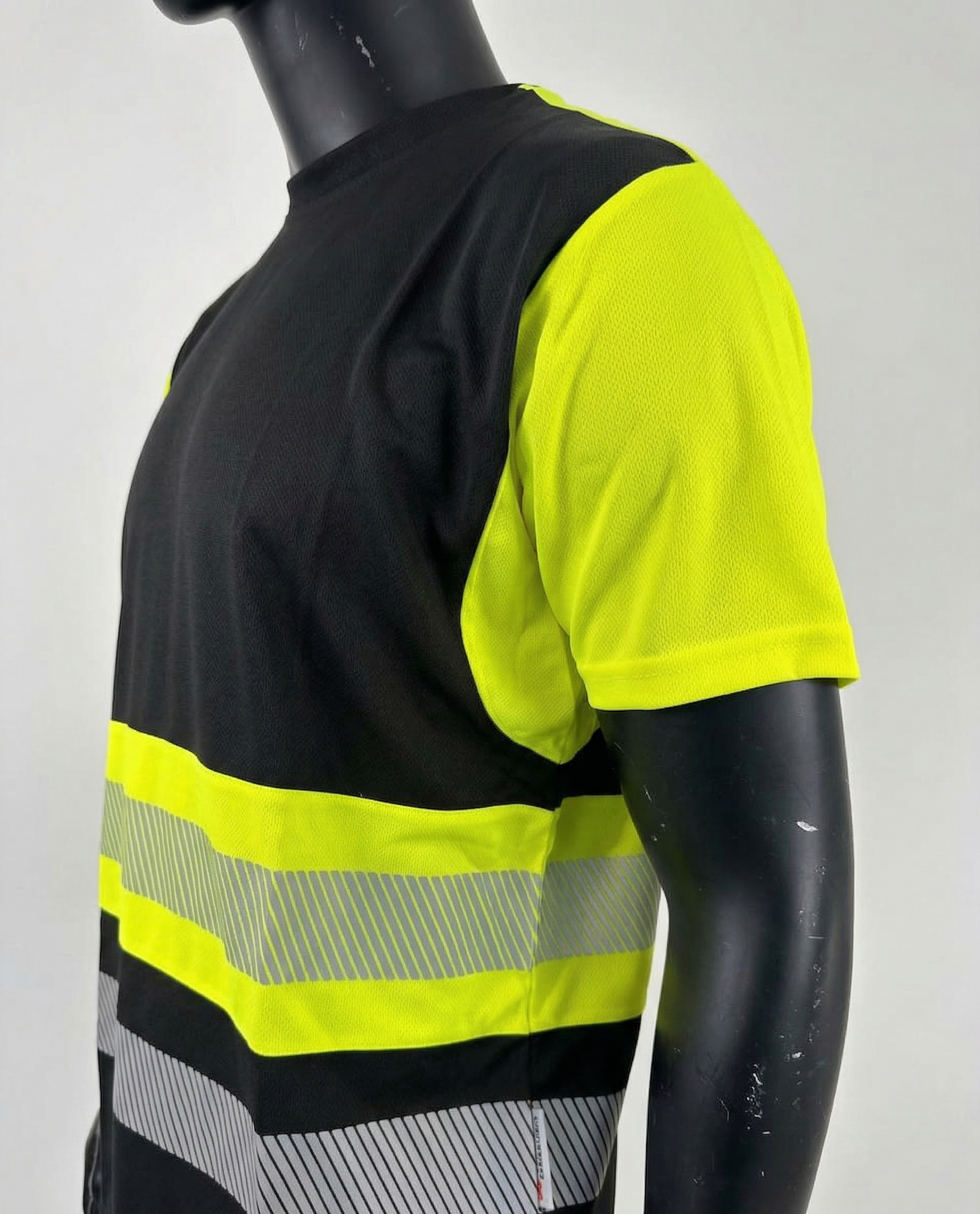 Projob Hi-Vis T-skjorte EN ISO 20471 Klasse 1 – Gul/Sort
