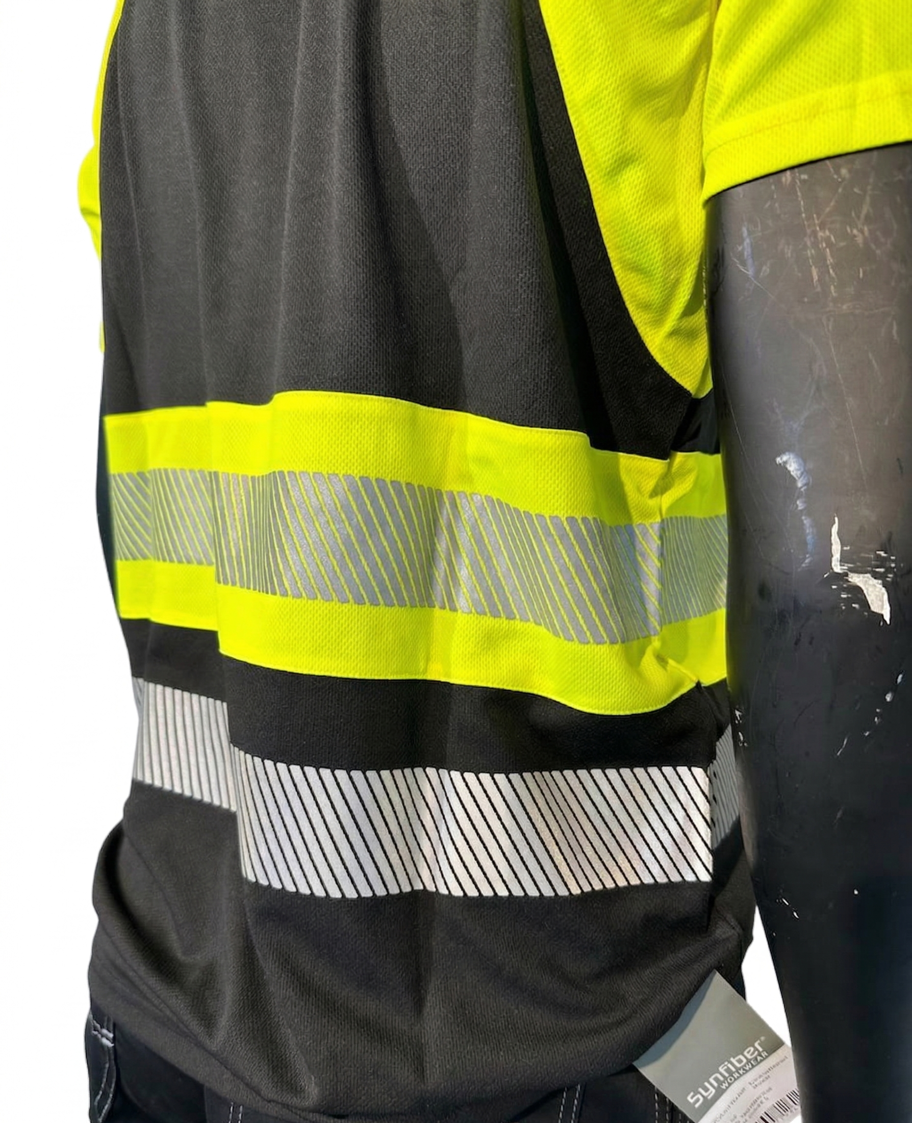 Projob Hi-Vis T-skjorte EN ISO 20471 Klasse 1 – Gul/Sort