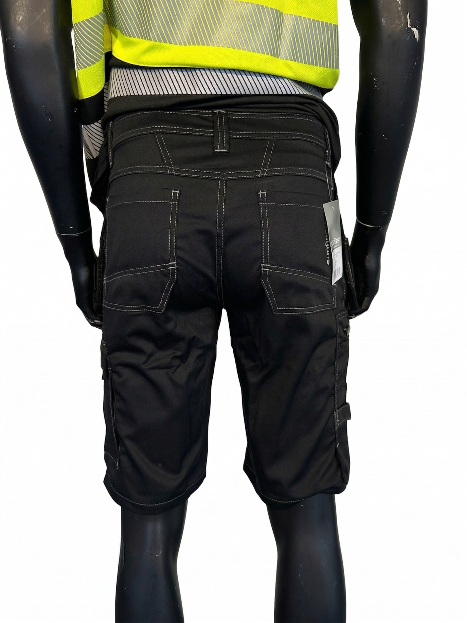 Synfiber Leo Craftsman Shorts med stretch – sort arbeidsshorts
