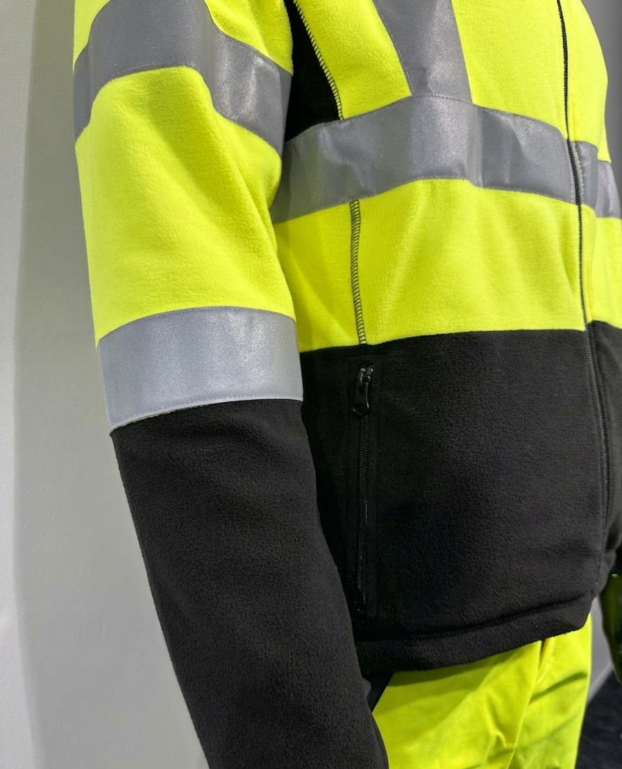 Würth Dyna Hi-Vis Fleecejakke Gul/Sort – Art. M409363002