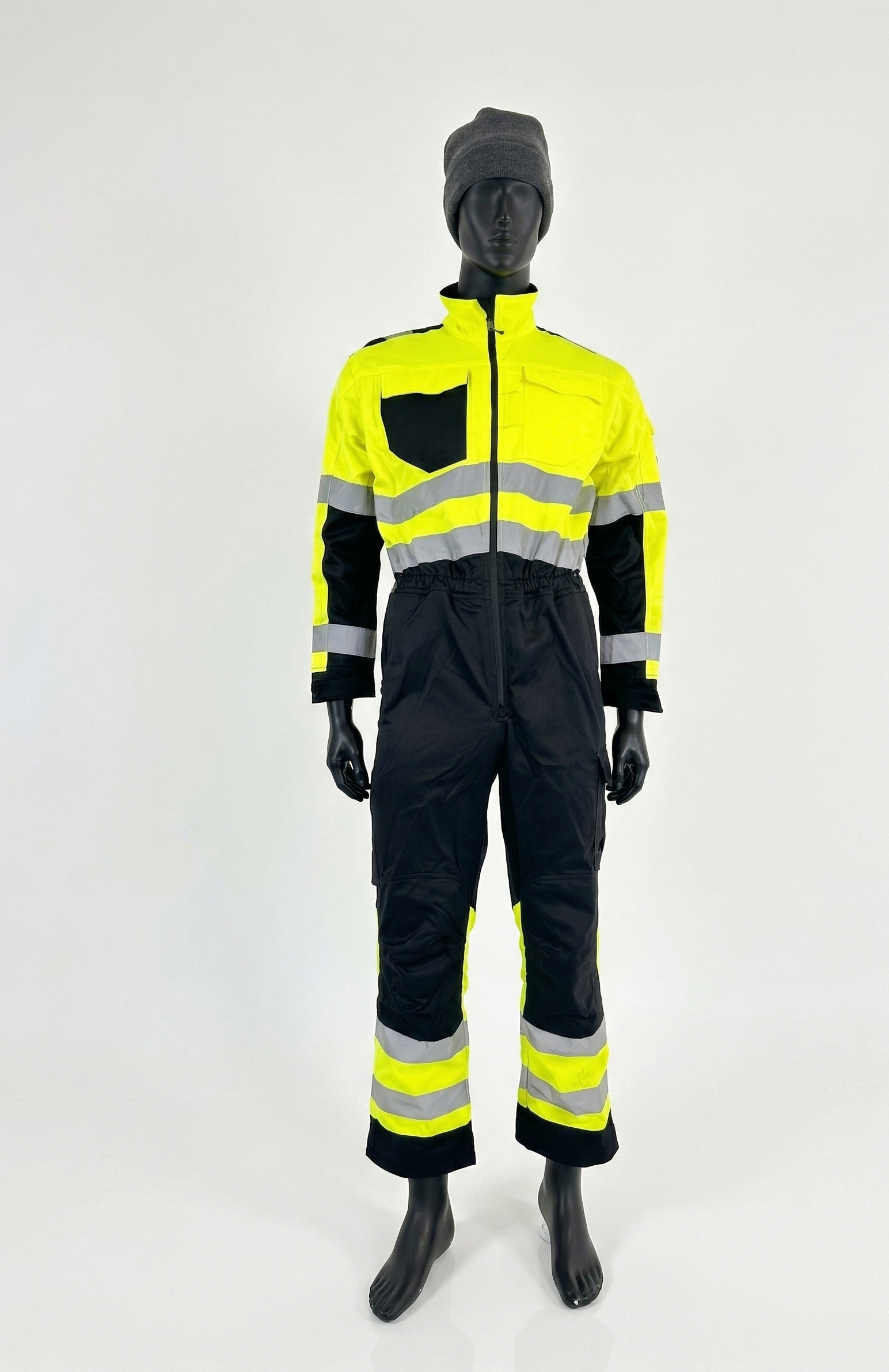 Modyf Alnes kjeledress Hi-Vis gul/sort – EN ISO 20471 Klasse 3
