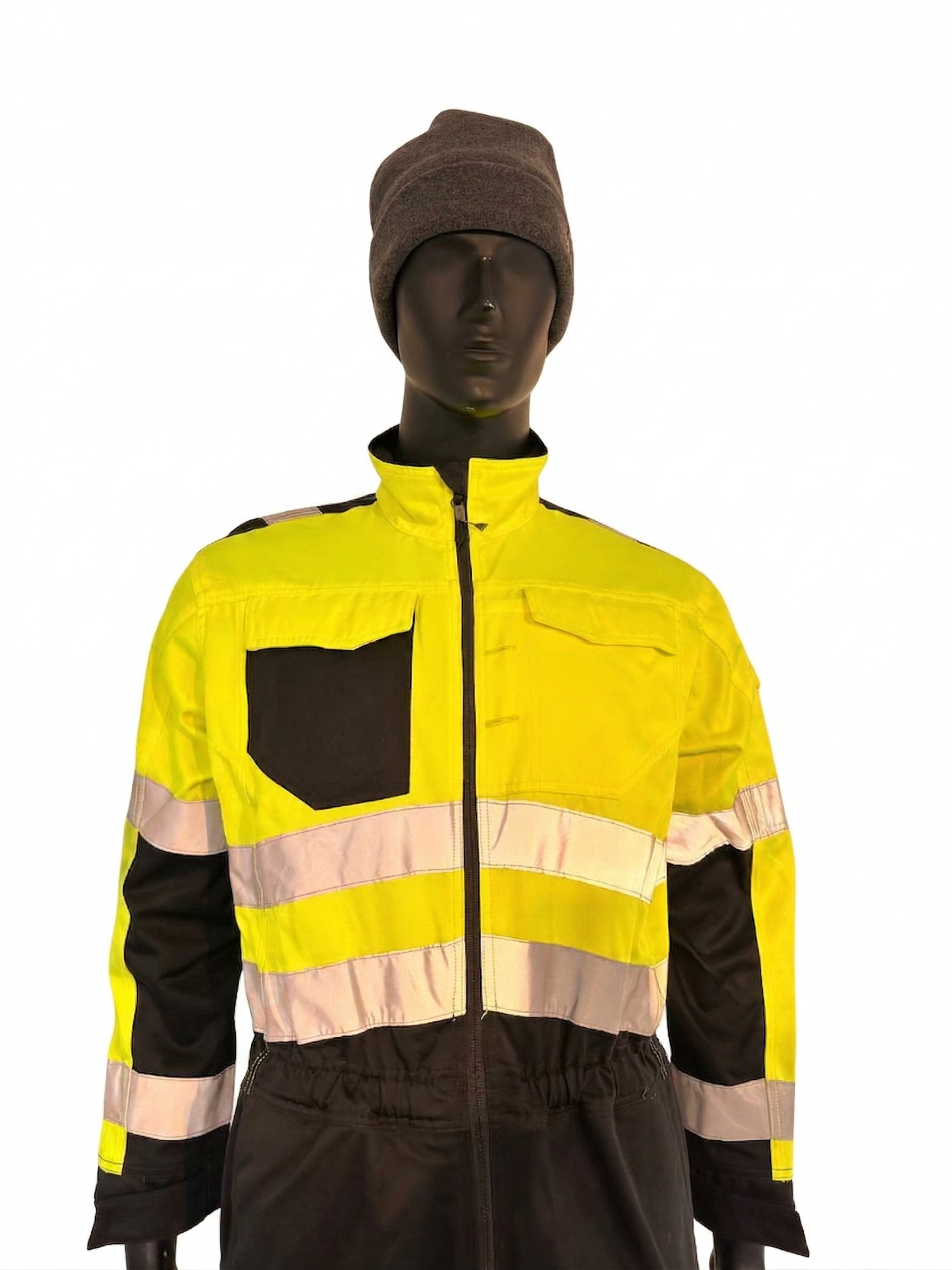 Modyf Alnes kjeledress Hi-Vis gul/sort – EN ISO 20471 Klasse 3