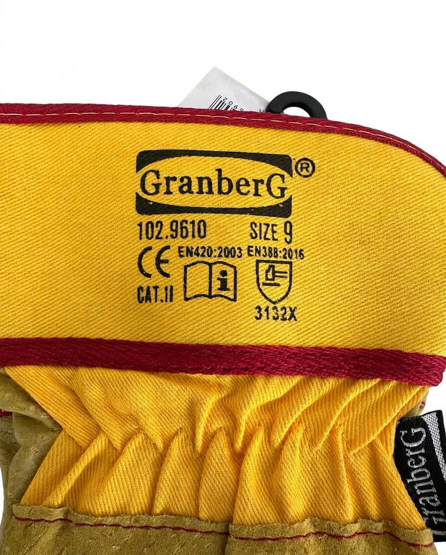 Granberg arbeidshansker 102.9610 – halvfôret svinespalt