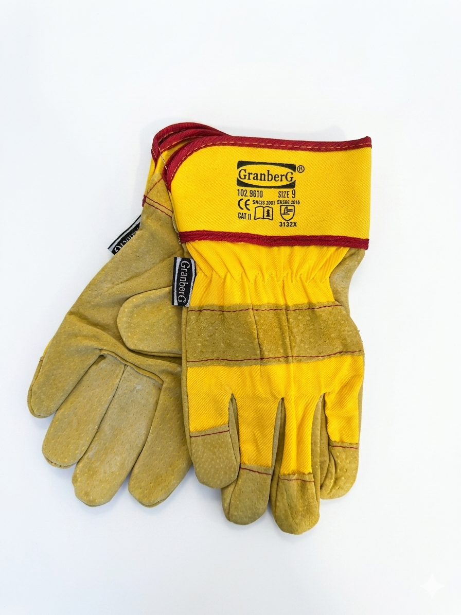 Granberg arbeidshansker 102.9610 – halvfôret svinespalt