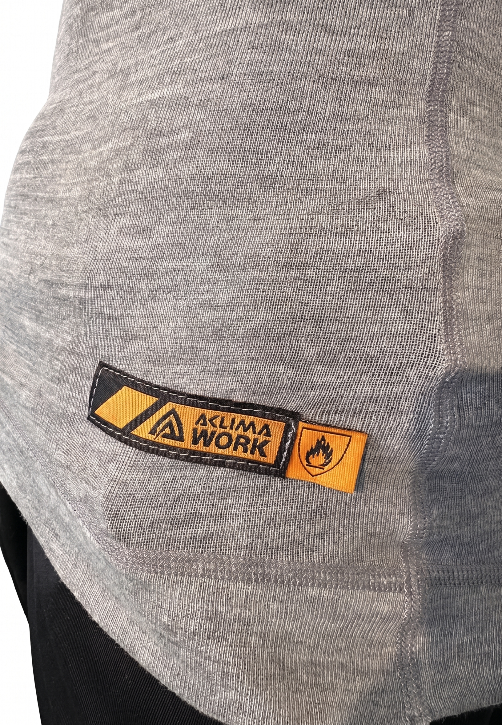 Aclima Work X-Safe T-skjorte – Flammehemmende & Antistatisk Ulltrøye Grå
