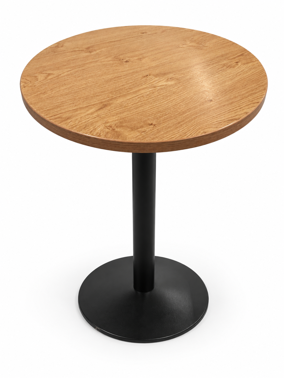 VEGA ståbord / cafébord Ø60 cm – trefarget bordplate med sort metallunderstell