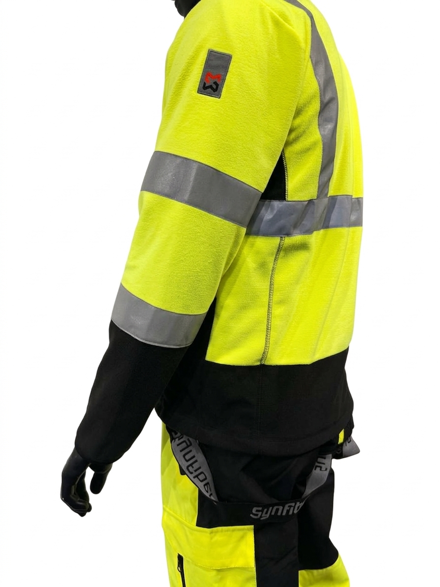Würth Dyna Hi-Vis Fleecejakke Gul/Sort – Art. M409363002