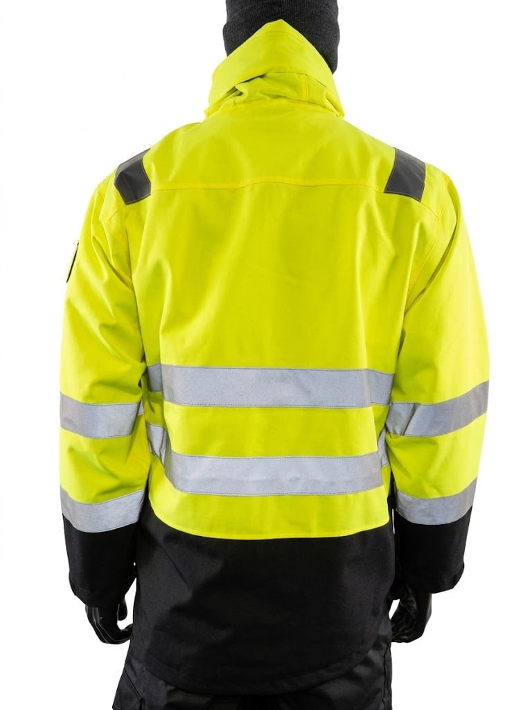 Modyf Lindesnes skalljakke Hi-Vis gul/sort EN ISO 20471-3