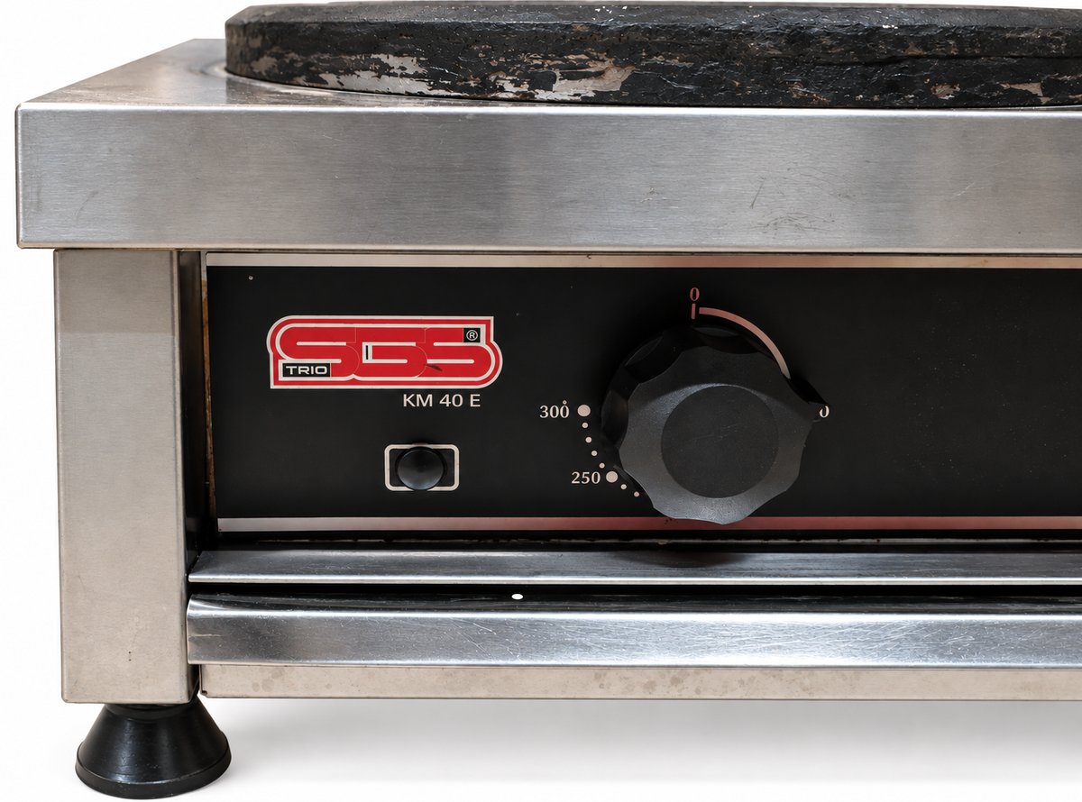 SGS Trio KM 40 E elektrisk crêpesmaskin / pannekakesteker Ø40 cm – 3 kW