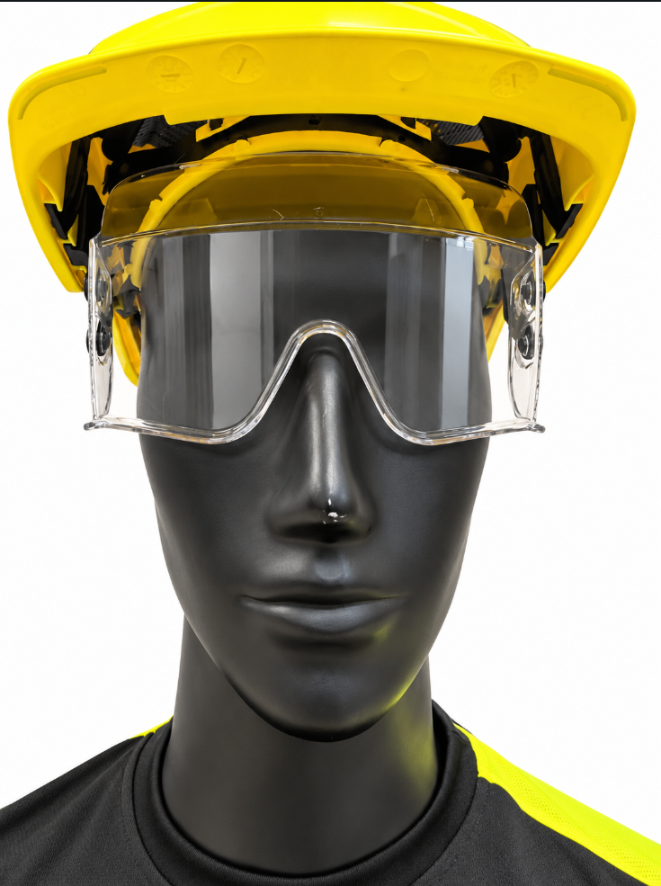 Vernehjelm Iris II High vis gul m/ visir EN397/EN166-1F