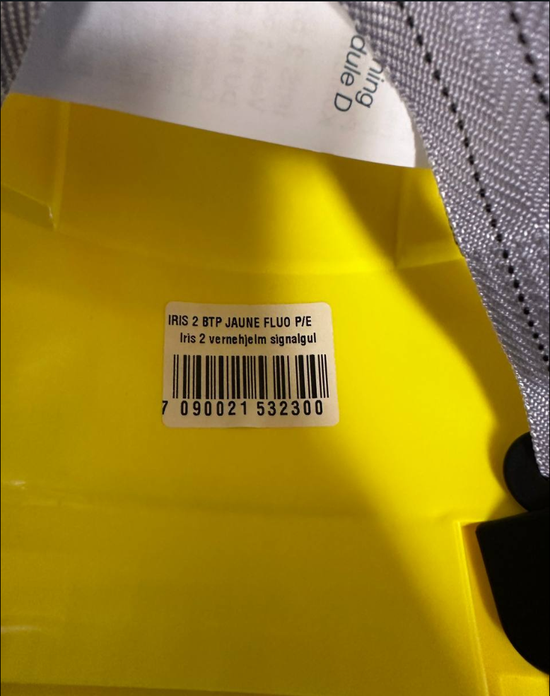 Vernehjelm Iris II High vis gul m/ visir EN397/EN166-1F