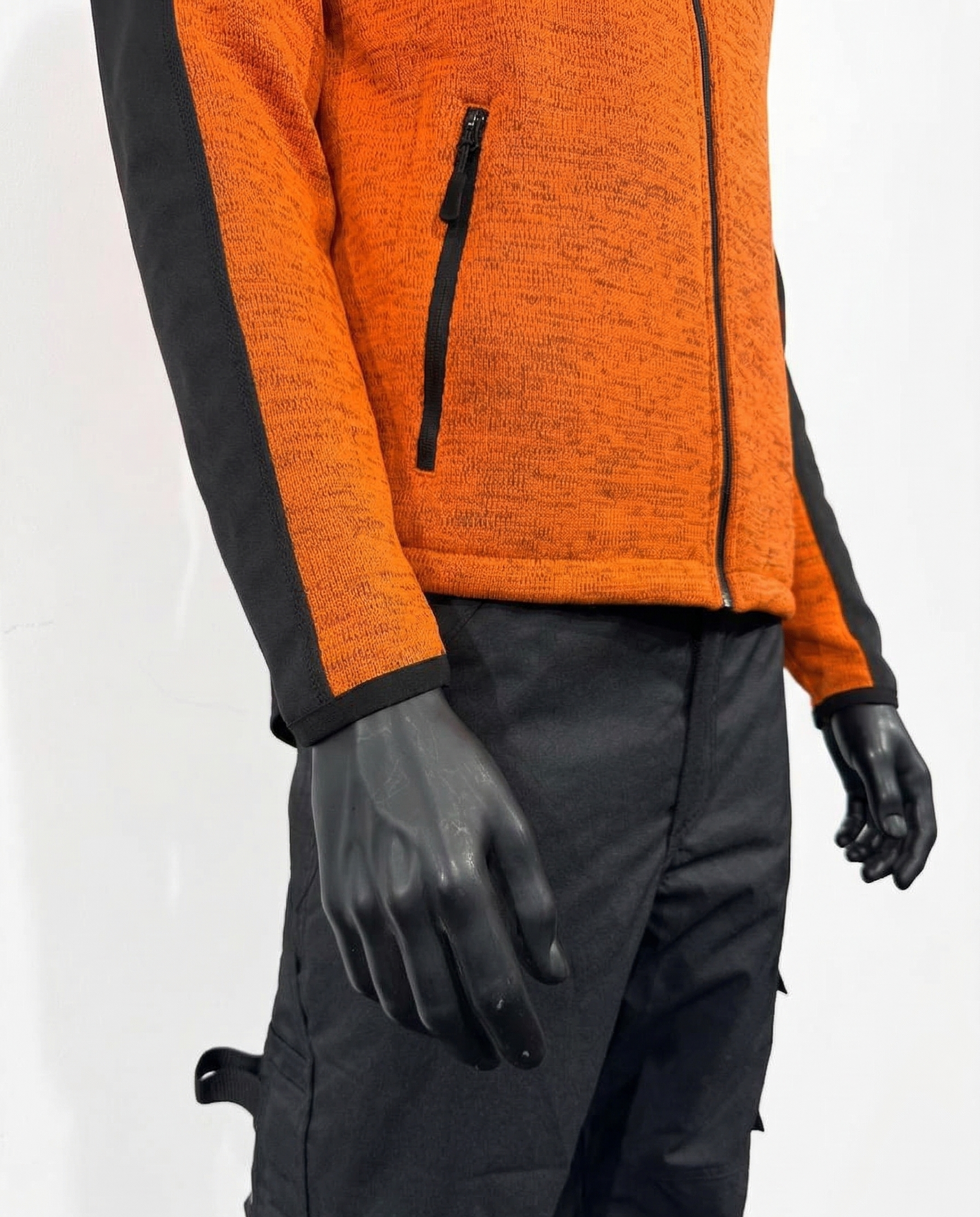 Synfiber Warm Fleece Jakke HV Oransje/Sort