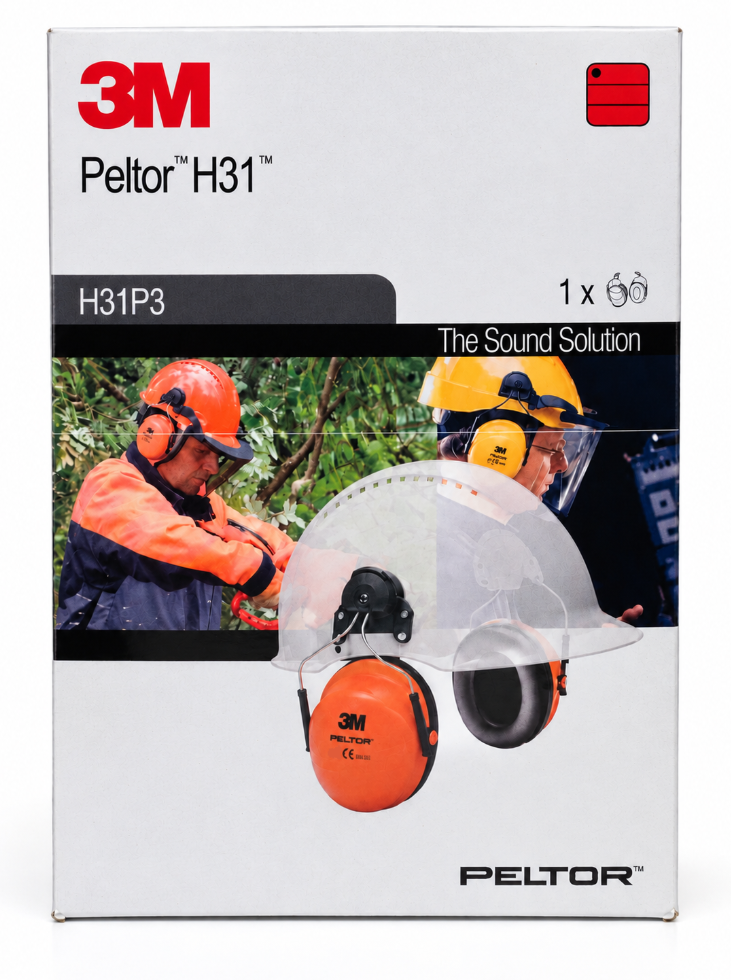 3M Peltor H31P3 Hørselvern med hjelmfeste – Gul – EN 352