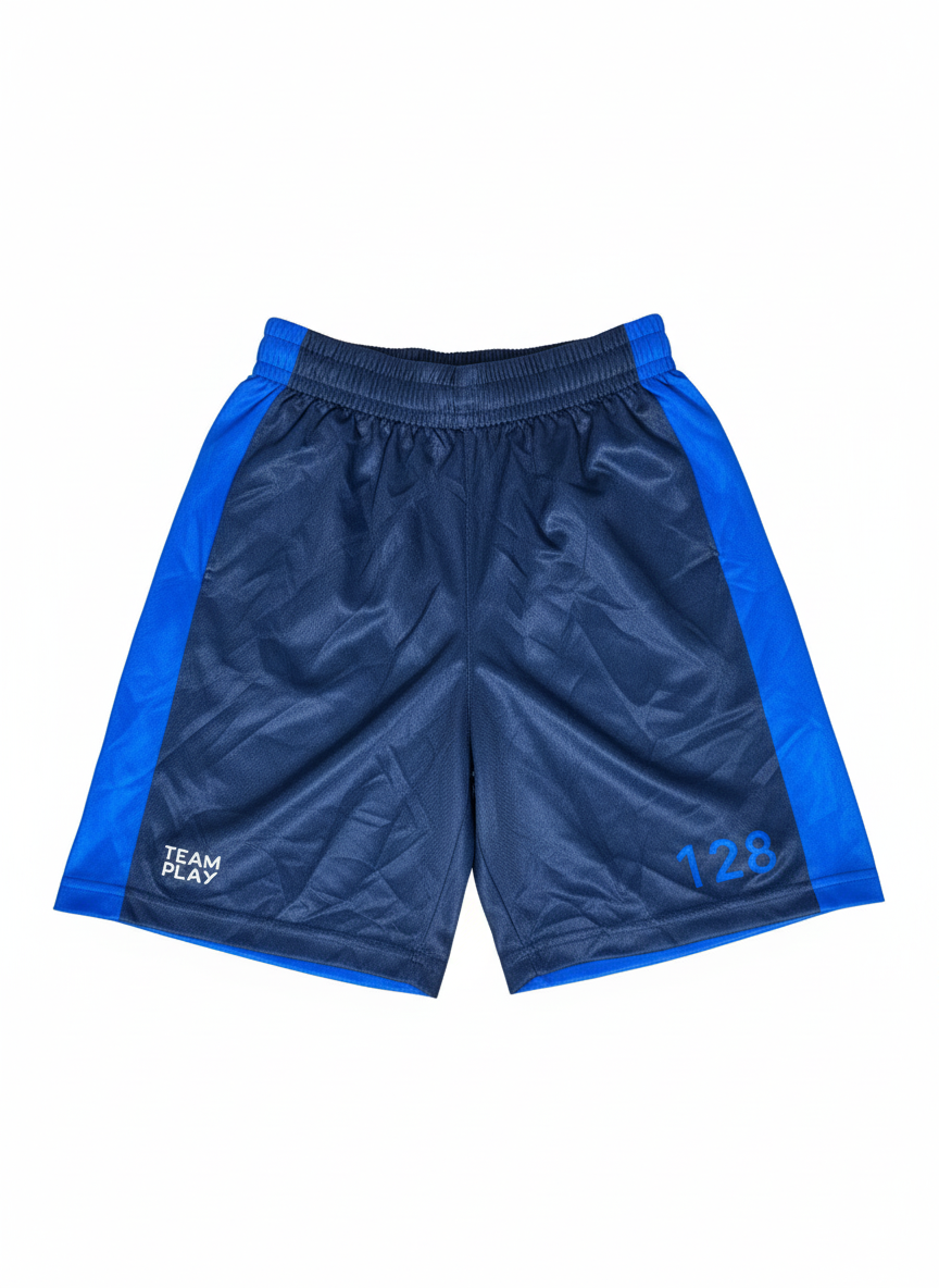 TEAM PLAY trenings shorts Blå/Marineblå- Barn