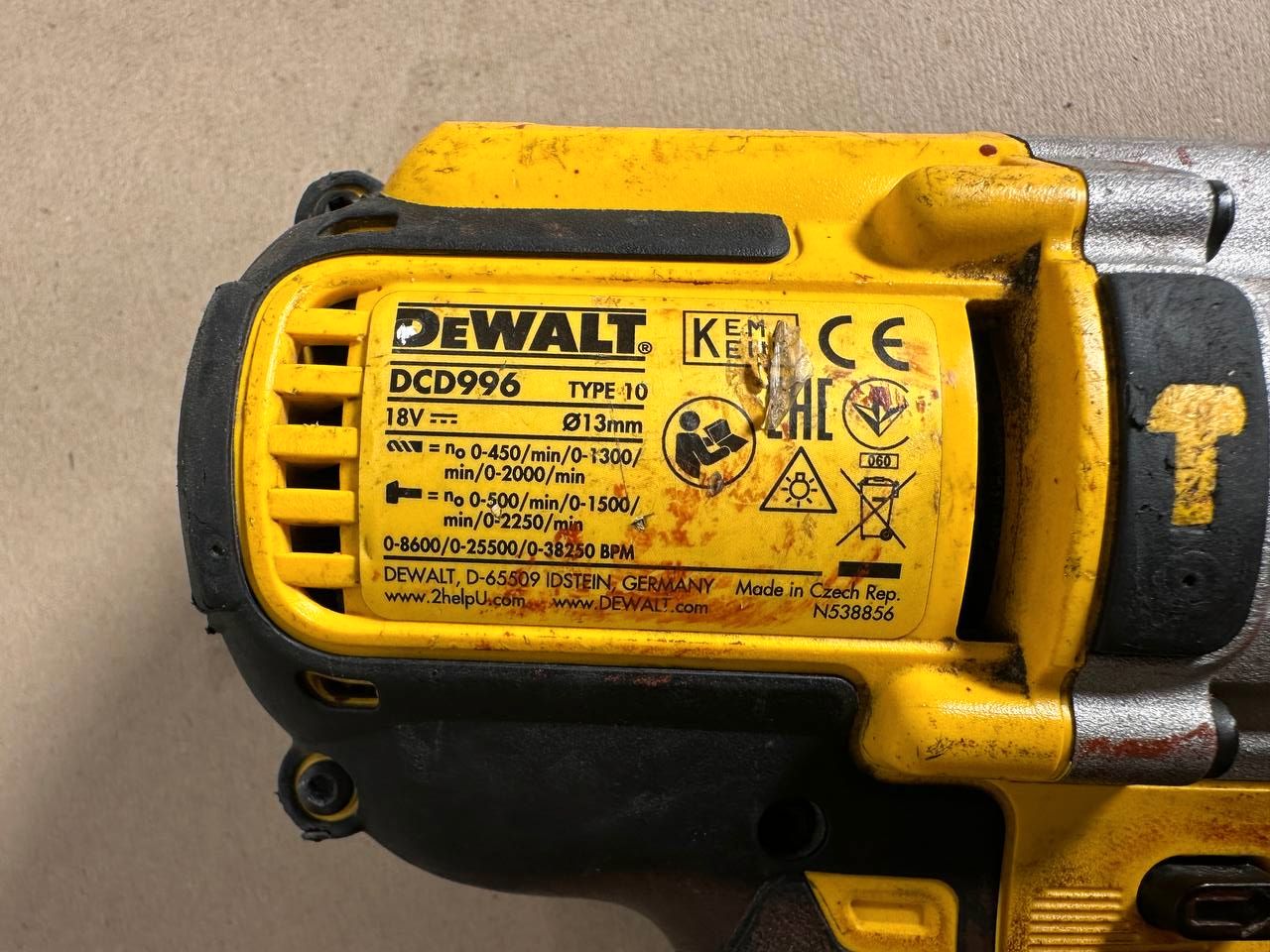 DEWALT DCD996 18V XR Børsteløs Slagbormaskin